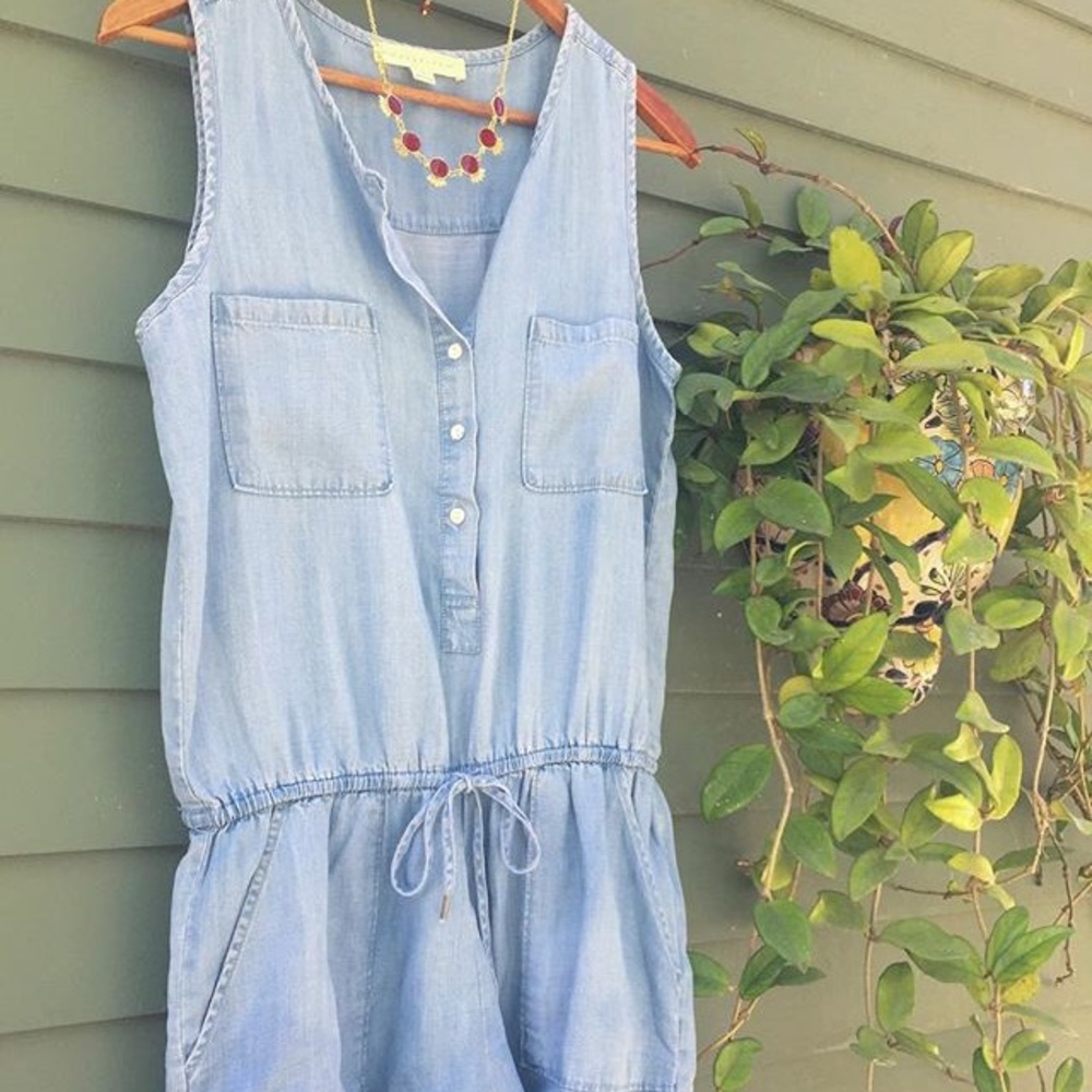 Chambray Romper